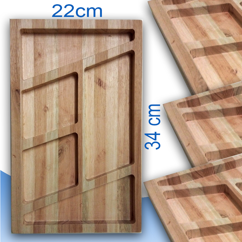 Tabla Para Picada 5 Cuencos Eucalipto - Venta por Unidad - Imagen 3