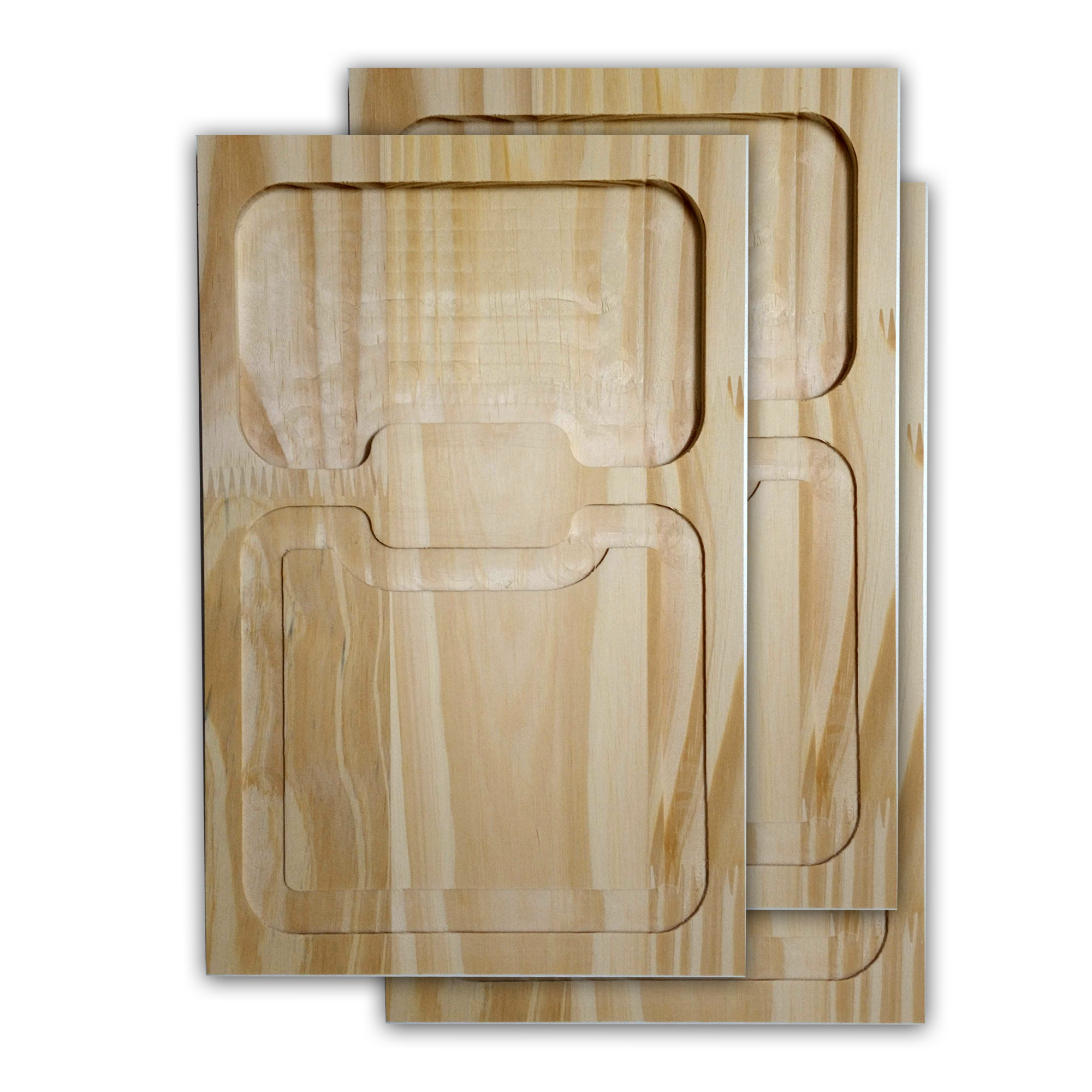 Tabla 20x30cm Hamburguesa/papas. (lisas sin Grabar) - Venta por Unidad - Imagen 2