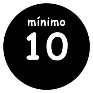 Cantidad Mínima 10 Unidades