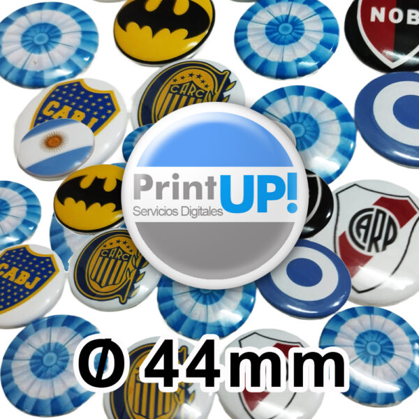 Prendedor Pin Botón Personalizado 44mm - x10 Unidades - Imagen 2